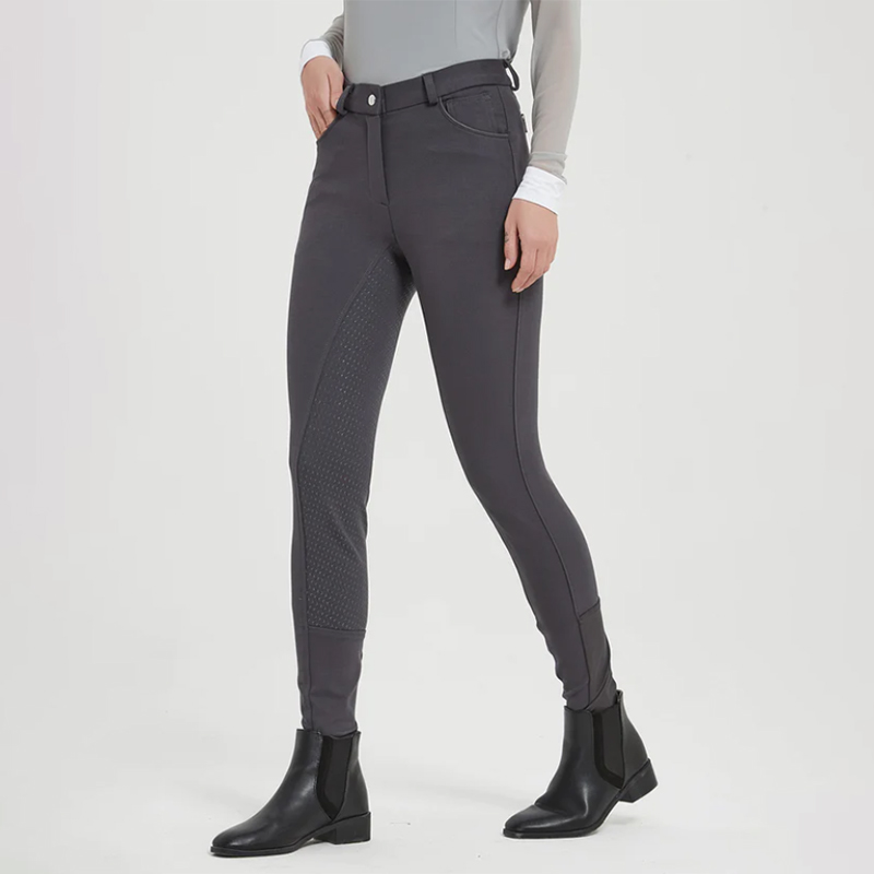 Wholesale Resistant Knee Patch Women Riding Leggings With Phone Pockets