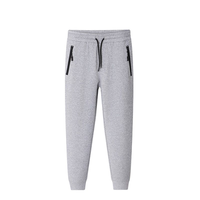 Custom Men Sports Joggers Zipper Pocket Slim Fit Pants For Workout