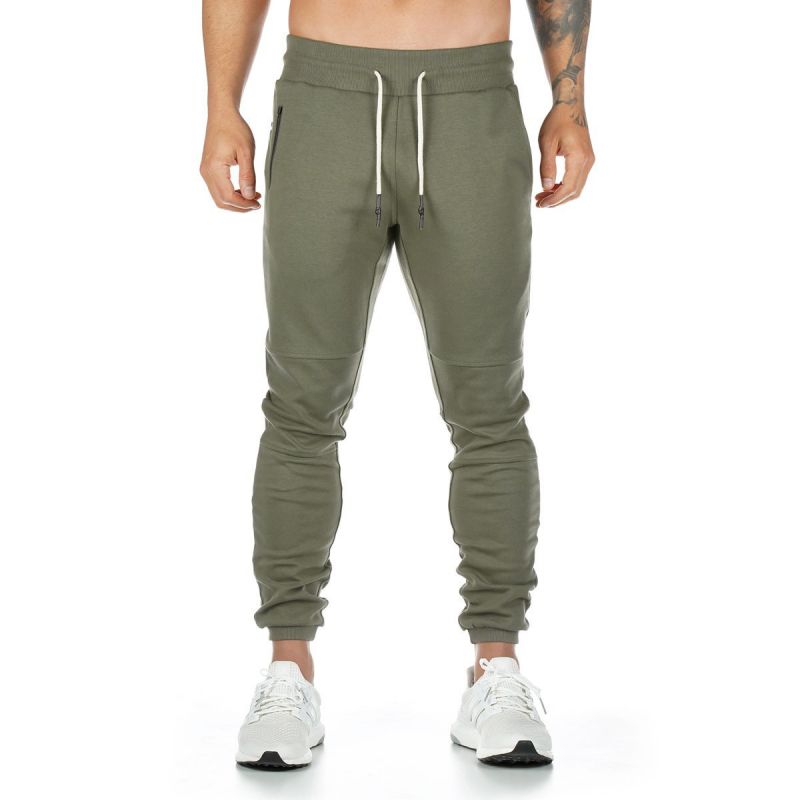 Custom Men Performance Joggers Elastic Drawcord Waistband Gym Pants