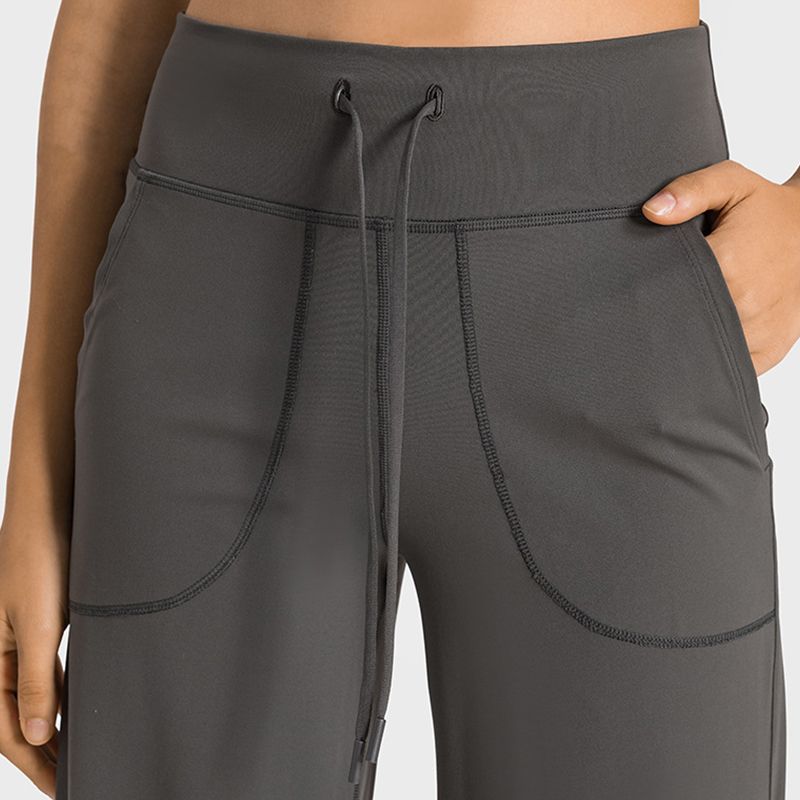 Custom  Big Pocket Gym Pants For Women Straight-leg Outdoor Leggings