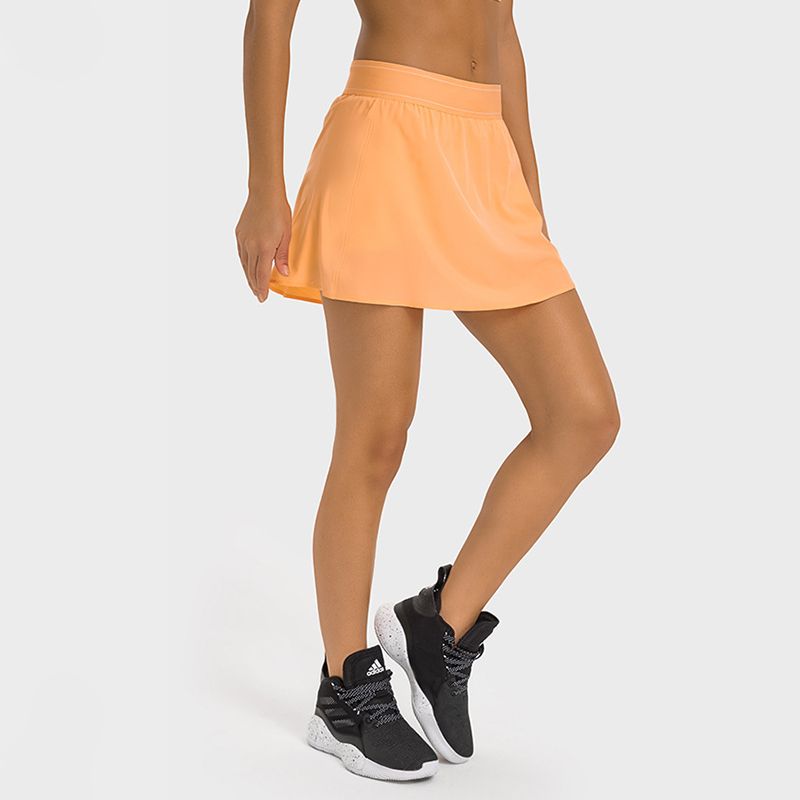 Cool Feeling Fabric Sports Skirt With Shorts