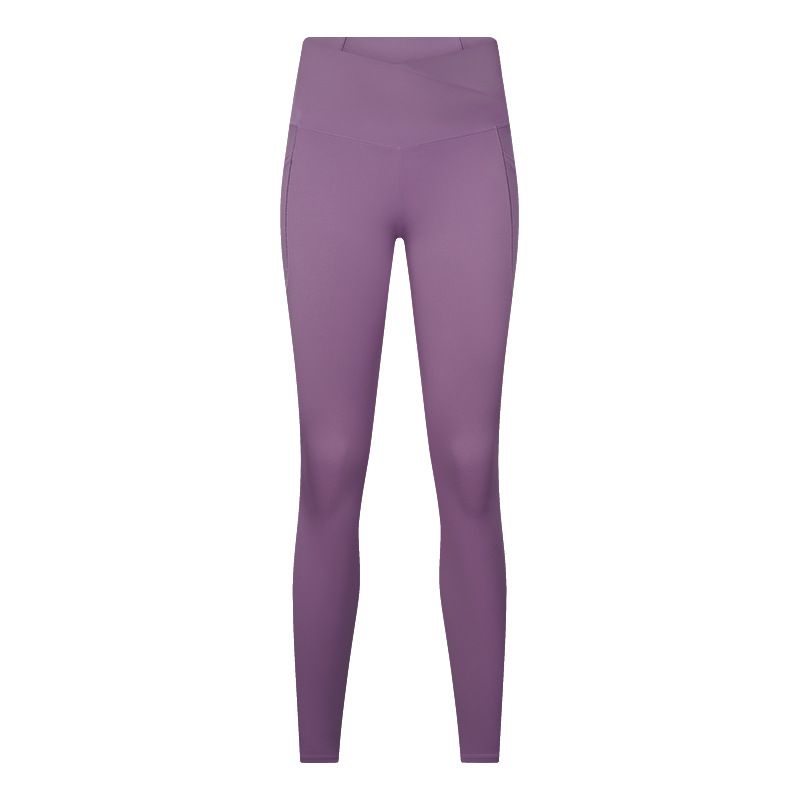 Custom Cross Front Yoga Pant Compression Recycled Gym Leggings