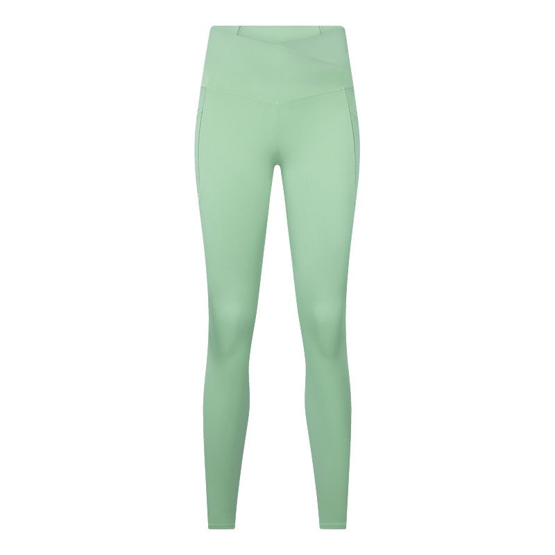 Custom Cross Front Yoga Pant Compression Recycled Gym Leggings