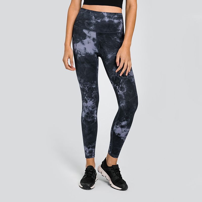 Custom Women's Active Leggings Tie Dye Workout Leggings With Pockets