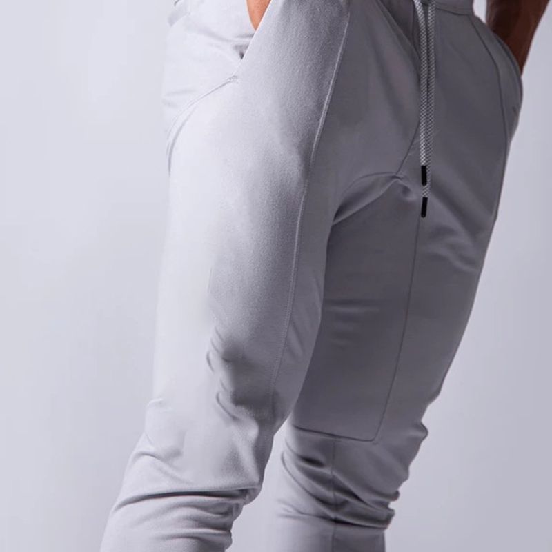 Custom Running Leggings With Pockets Elastic Waistband Drawcord