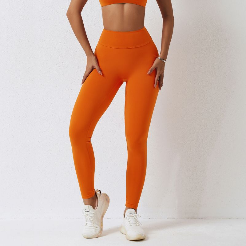 High-waisted Stretch-brushed Tummy Control Yoga Pants