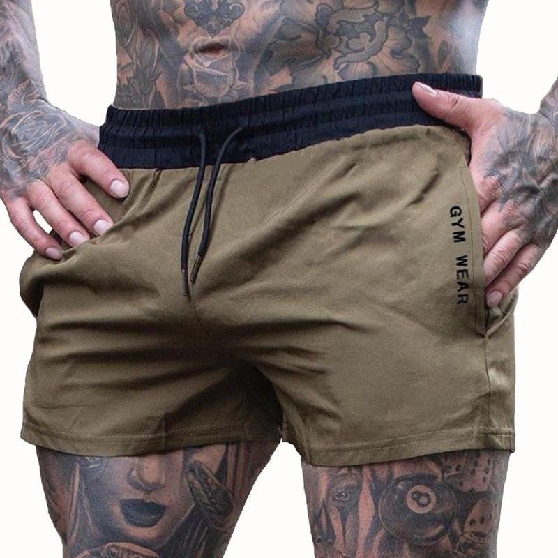 Three-Quarter Pants Elastic Thin Sports Training Shorts