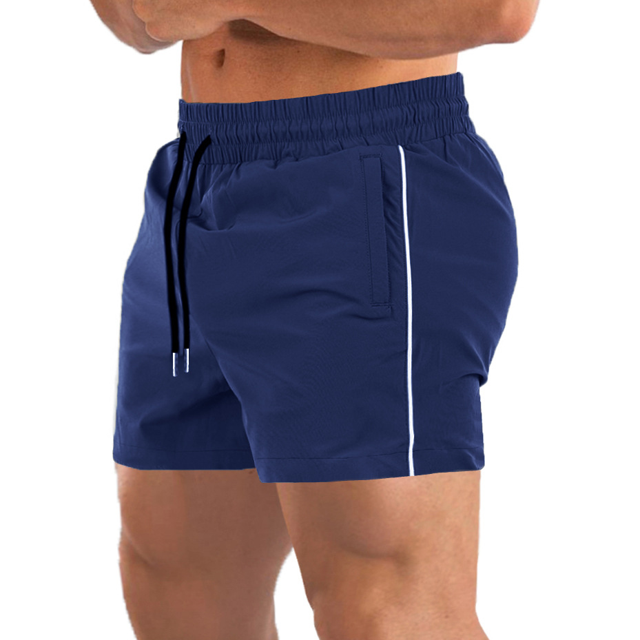 Muscular Men's Sports And Fitness Elastic Three-Point Shorts