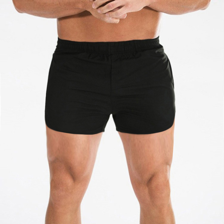 Men's Elastic Slim Fit Squat Training Shorts