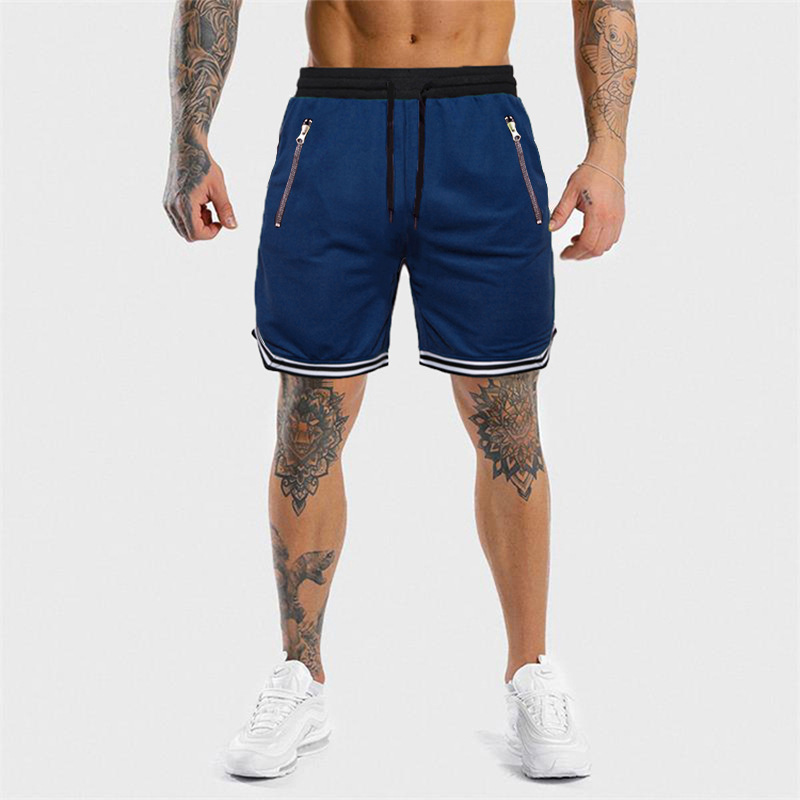 Men's Quick-Dry Loose-Fit Running Training Shorts Showcasing Muscular Physique