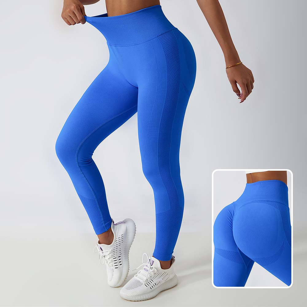 Seamless High-Waisted Breathable Yoga Pants for Women Perfect for Outdoor Running and Fitness