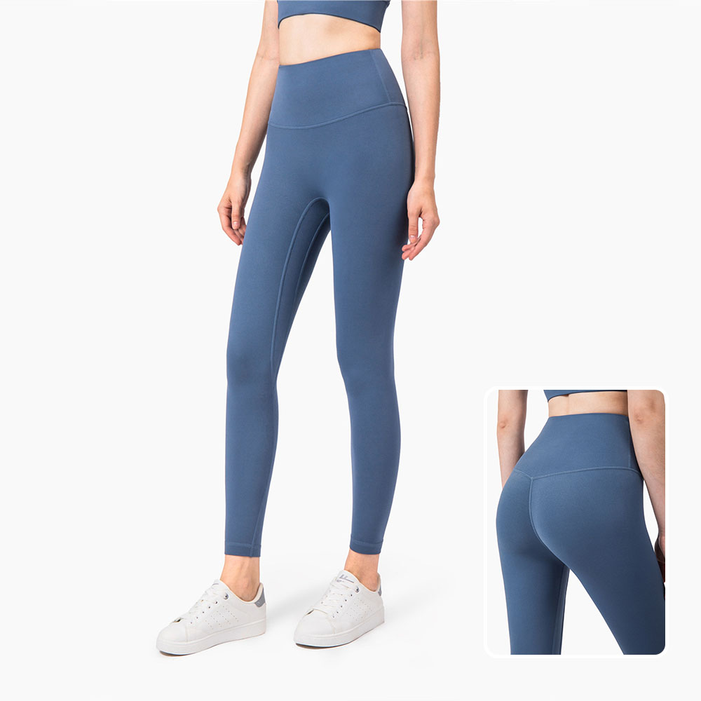 Naked Sensation High-Waisted Yoga Pants for Women Anti-Roll Edge Yoga Leggings for Butt Lifting and Tummy Control Perfect for Outdoor Wear