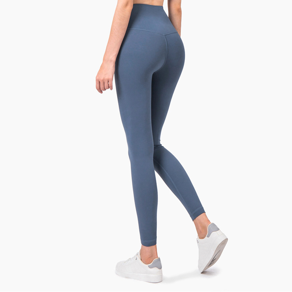 Naked Sensation High-Waisted Yoga Pants for Women Anti-Roll Edge Yoga Leggings for Butt Lifting and Tummy Control Perfect for Outdoor Wear
