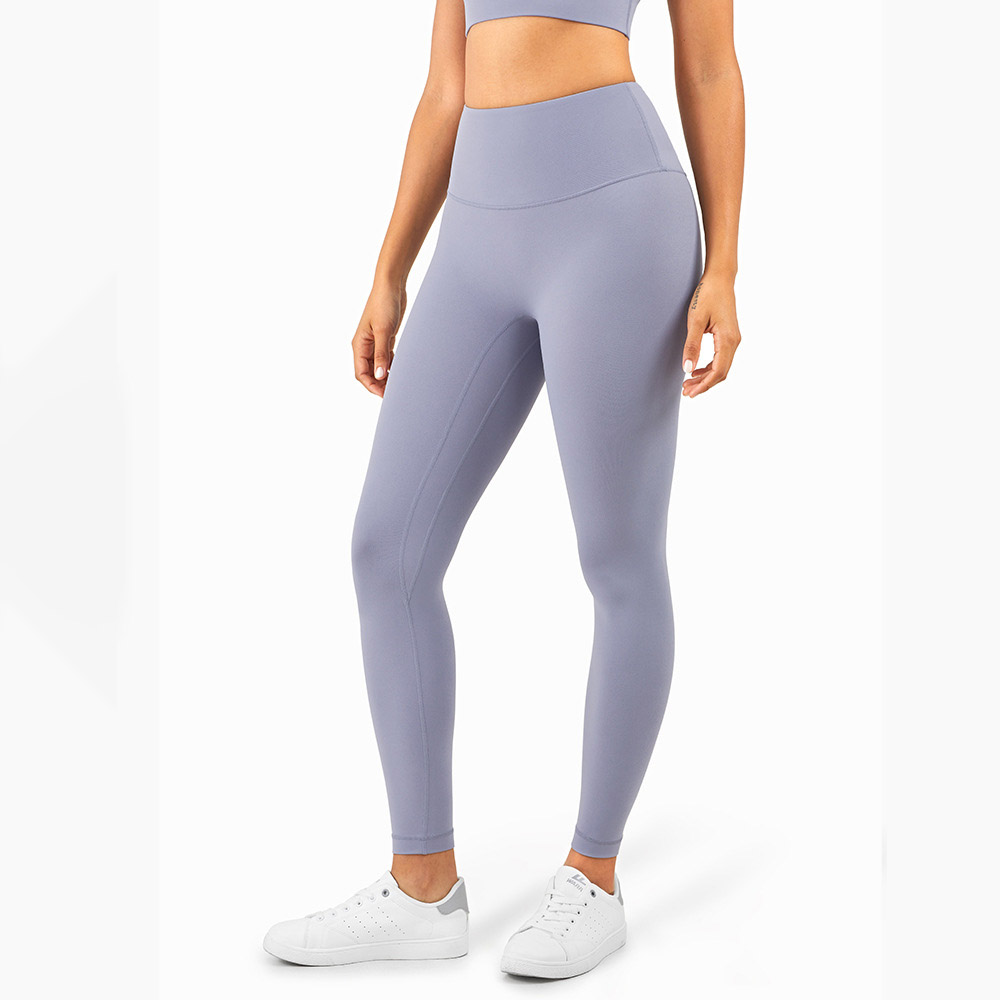 Naked Sensation High-Waisted Yoga Pants for Women Anti-Roll Edge Yoga Leggings for Butt Lifting and Tummy Control Perfect for Outdoor Wear