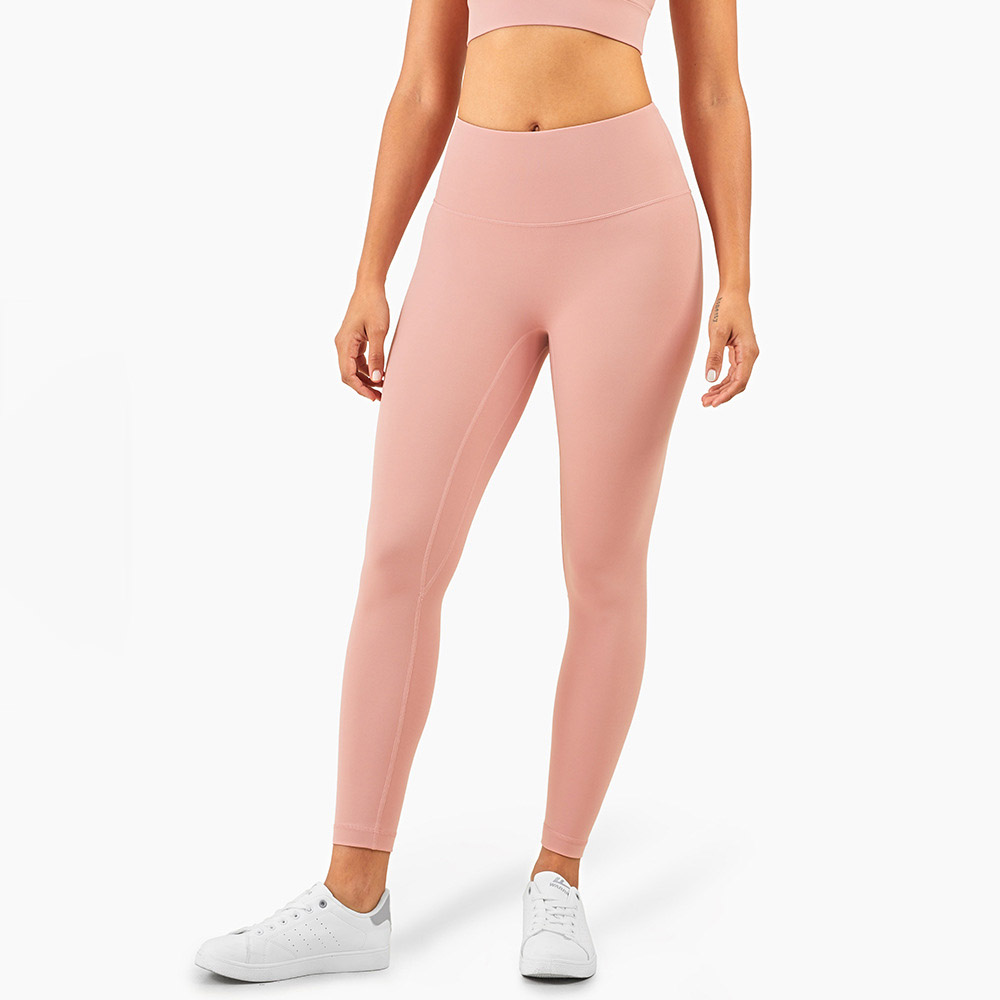 Naked Sensation High-Waisted Yoga Pants for Women Anti-Roll Edge Yoga Leggings for Butt Lifting and Tummy Control Perfect for Outdoor Wear
