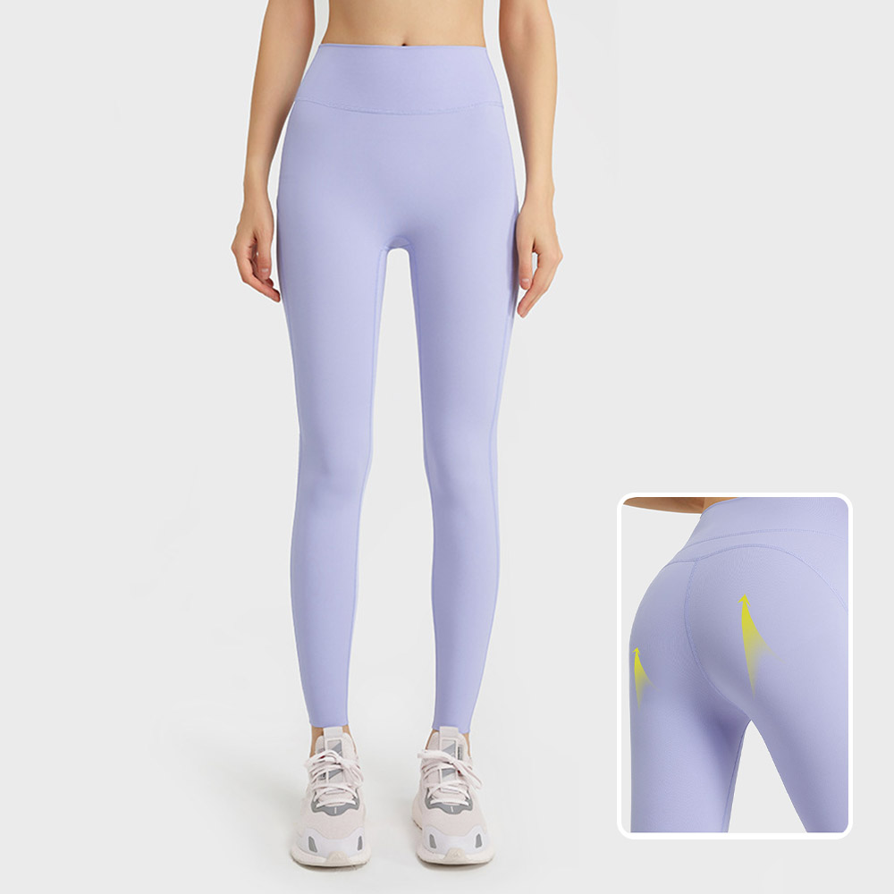 Autumn New Arrival Seamless SS Brushed Sport Leggings High Elasticity Body-Shaping Peach Lift Yoga Pants with No Awkward Edges