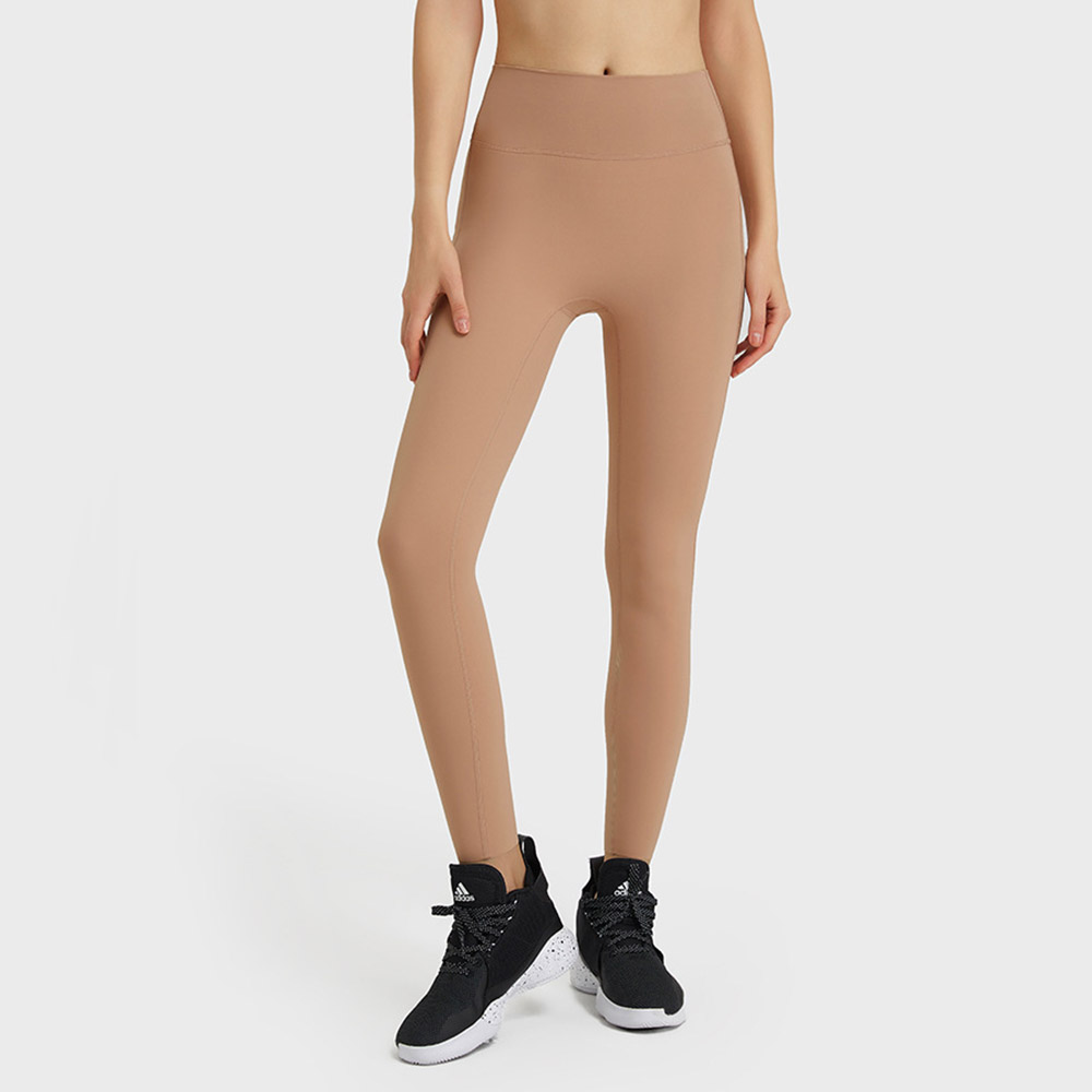 Autumn New Arrival Seamless SS Brushed Sport Leggings High Elasticity Body-Shaping Peach Lift Yoga Pants with No Awkward Edges