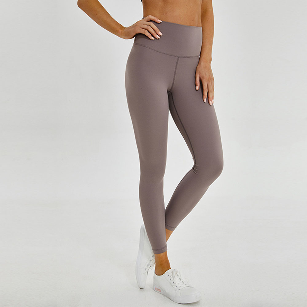 New Skin-Friendly Naked Sensation Yoga Pants for Women High-Waisted Butt-Lifting Running Compression Leggings for Fitness