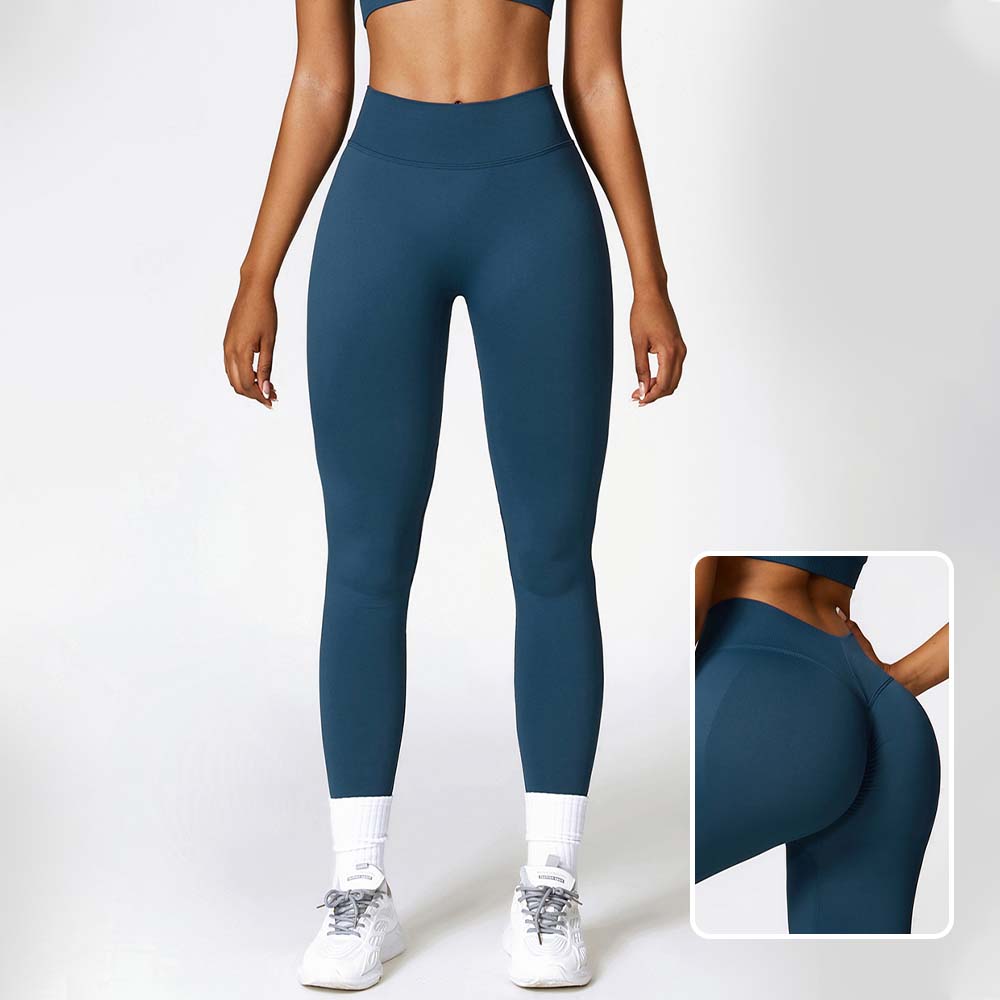 High-Waisted Butt-Lifting Fitness Leggings for Women Seamless Compression Yoga Pants for Running Elastic Slimming Tummy Control Workout Pants