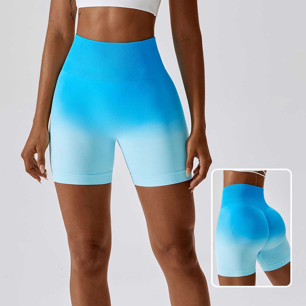 Seamless Yoga Shorts for Women Breathable Compression Workout Shorts with High Waist and Butt-Lifting Elasticity