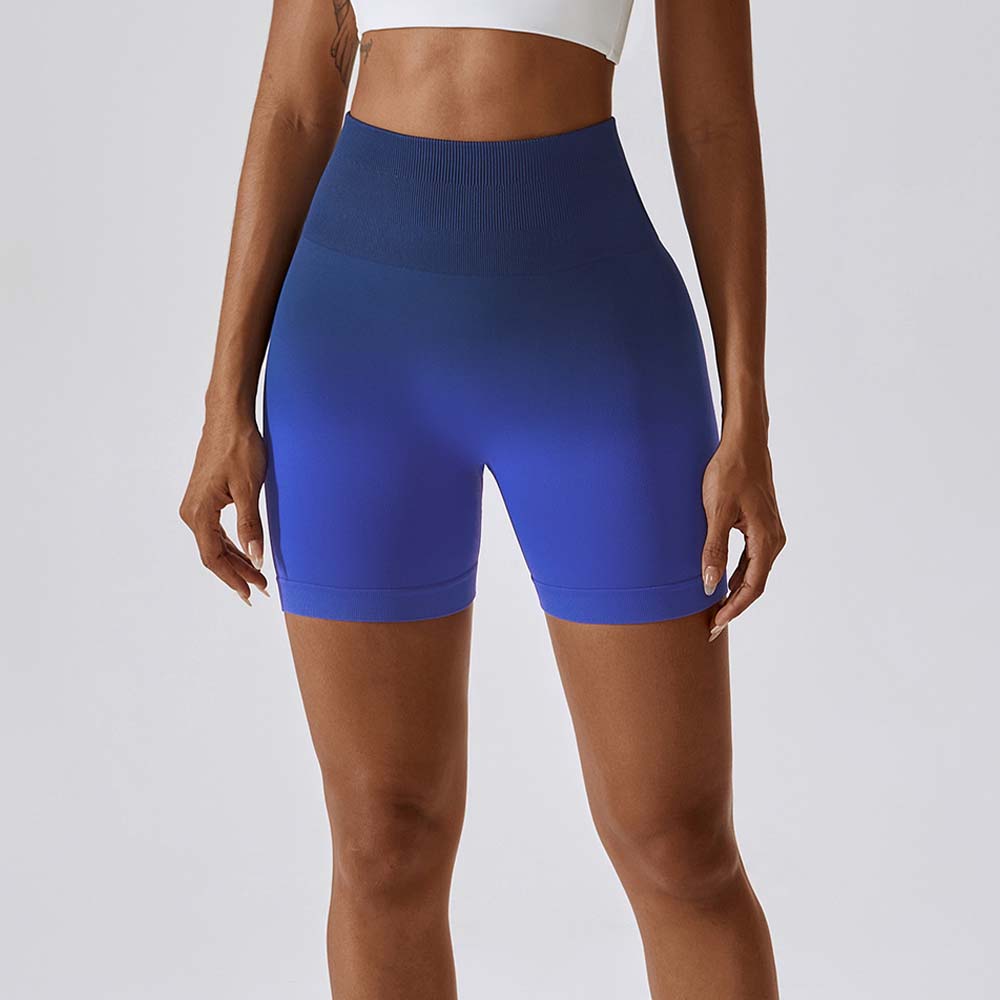 Seamless Yoga Shorts for Women Breathable Compression Workout Shorts with High Waist and Butt-Lifting Elasticity