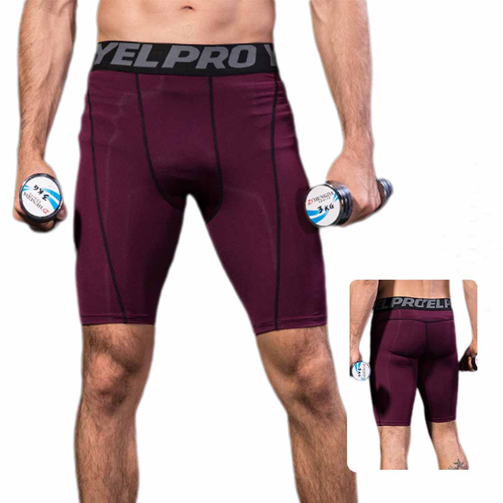 Men's PRO Compression Fitness Shorts - Running Training Athletic Tight Breathable Quick-Dry Elastic Shorts
