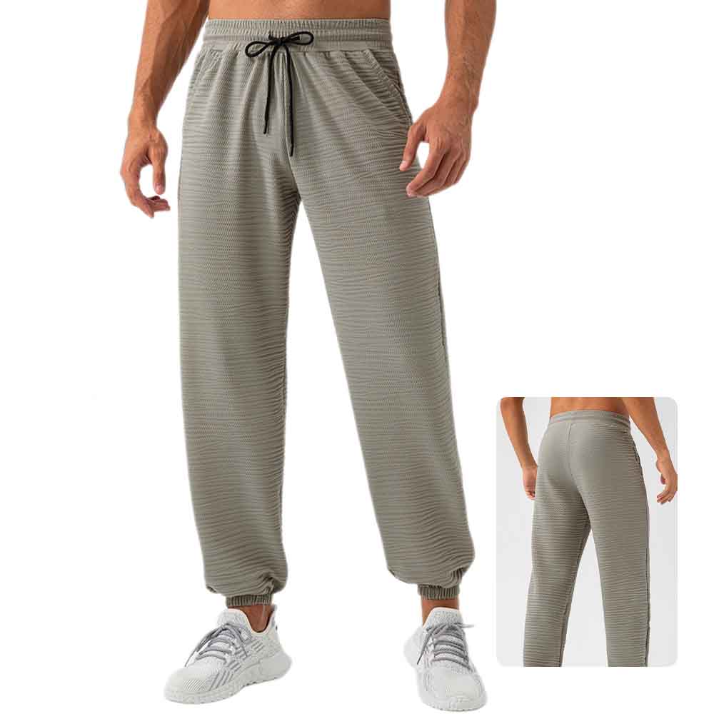 Men's Nylon Sports Pants - Breathable Quick-Dry Cool Fitness Joggers