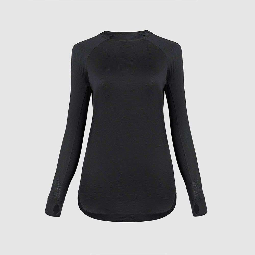 Active Long Sleeve T-Shirt With Breathable Non-See-Through Fabric