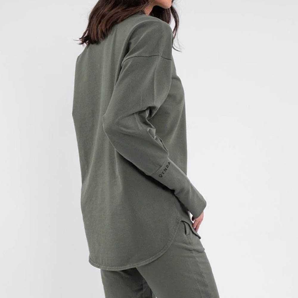 Cotton Terry Loop Sweater - Moisture-Wicking Durable