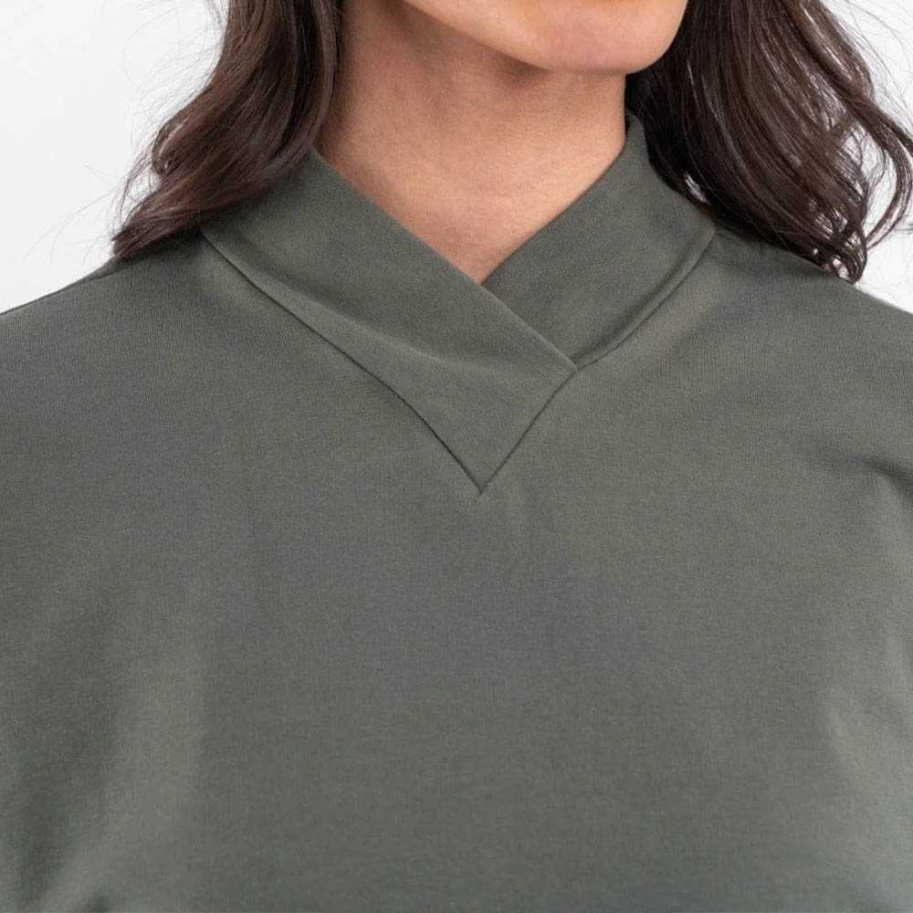 Cotton Terry Loop Sweater - Moisture-Wicking Durable