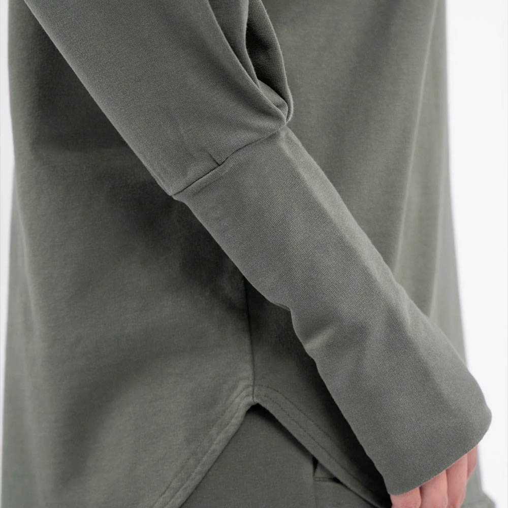 Cotton Terry Loop Sweater - Moisture-Wicking Durable