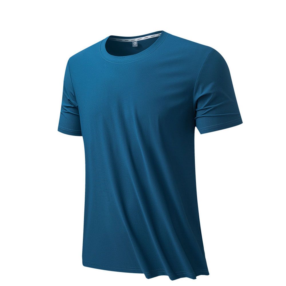 Summer Ice Silk T-Shirt - Ultra-Cool Breathable & Quick-Dry Men Sport Tee