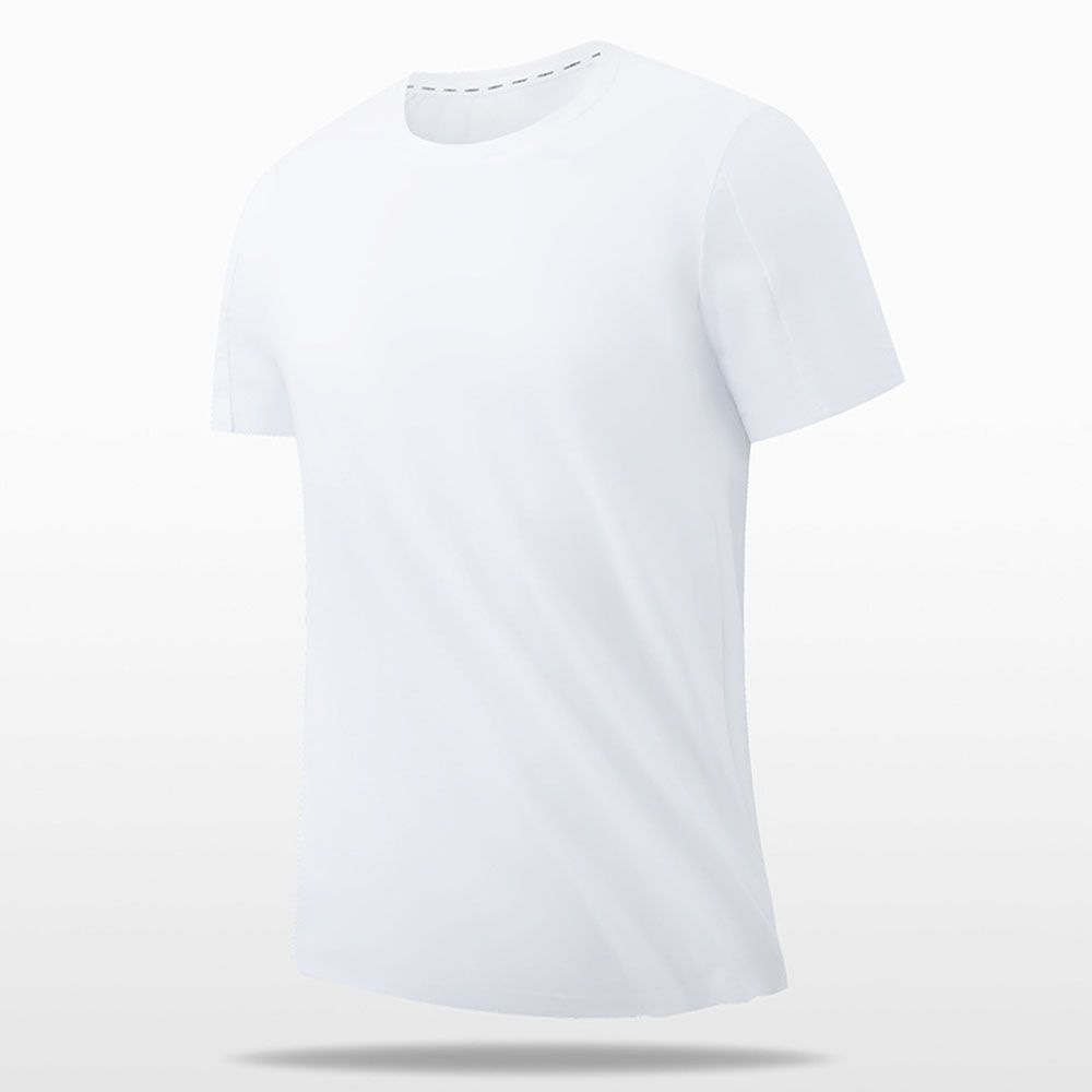 Men Ice Silk T-Shirt - Loose Fit Seamless Big Size Casual Sport Top With Cooling & Quick-Dry