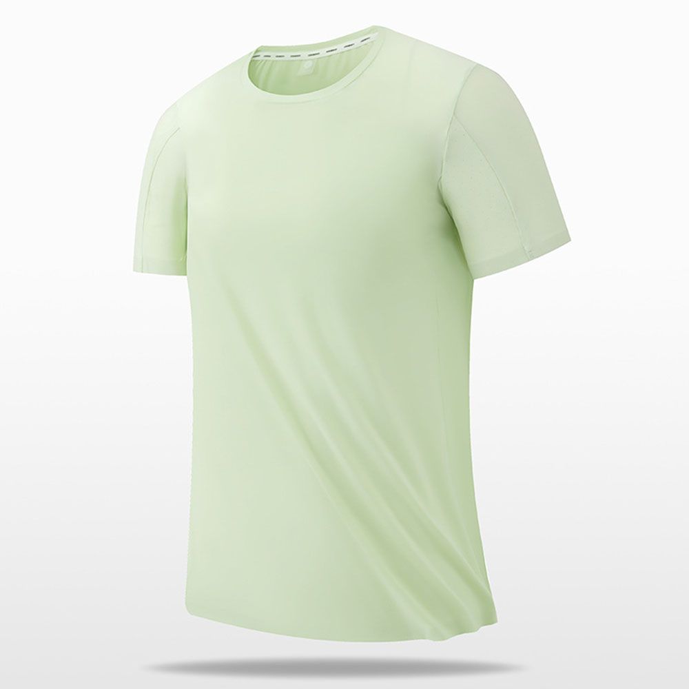 Men Ice Silk T-Shirt - Loose Fit Seamless Big Size Casual Sport Top With Cooling & Quick-Dry