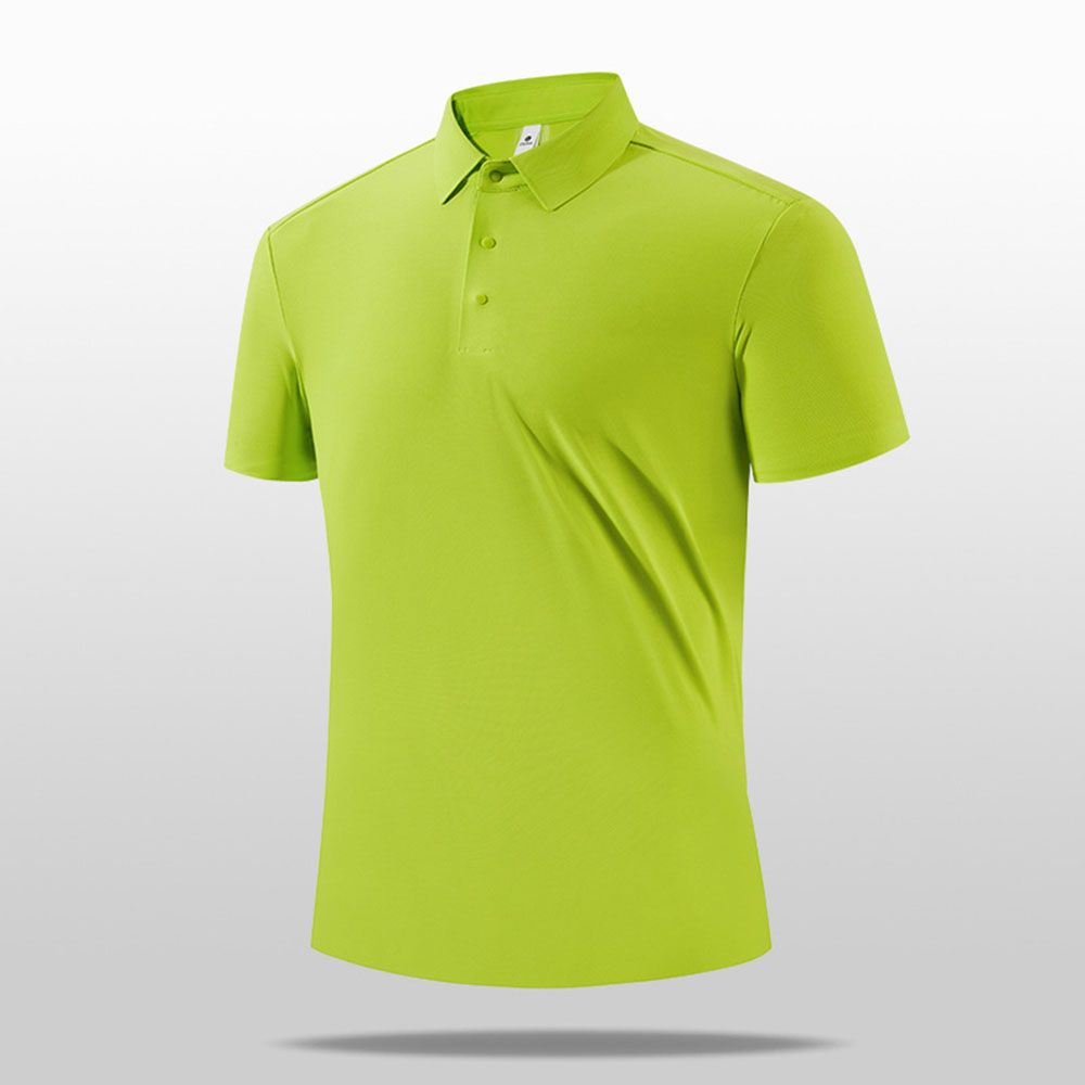 Luxury-Dup Business Polo - Premium Men Stand Collar Quick-Dry Top For Golf/Work/Casual