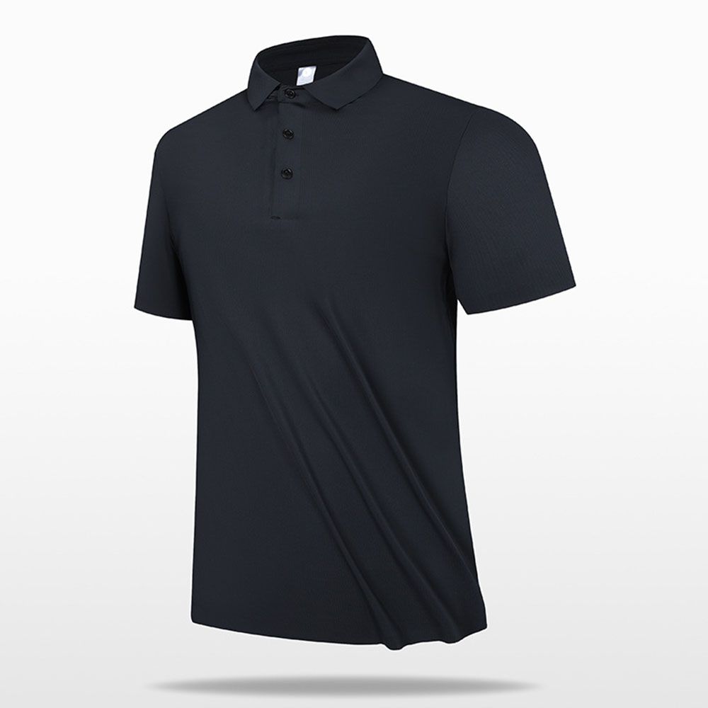 Men Business Cooling Polo - Skin-Friendly Collar Seamless Bonded Breathable Short Sleeve