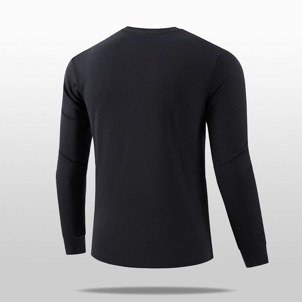 Men Stretch Long Sleeve Hoodie Outdoor Thermal Sport Top For All Season Casual Wear