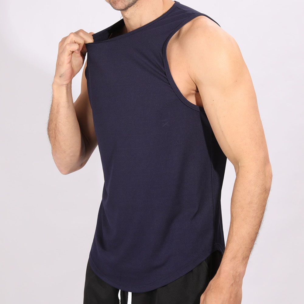 Men Quick-Dry Workout Vest - Stretch Mesh Design Big Size Sleeveless Training Top