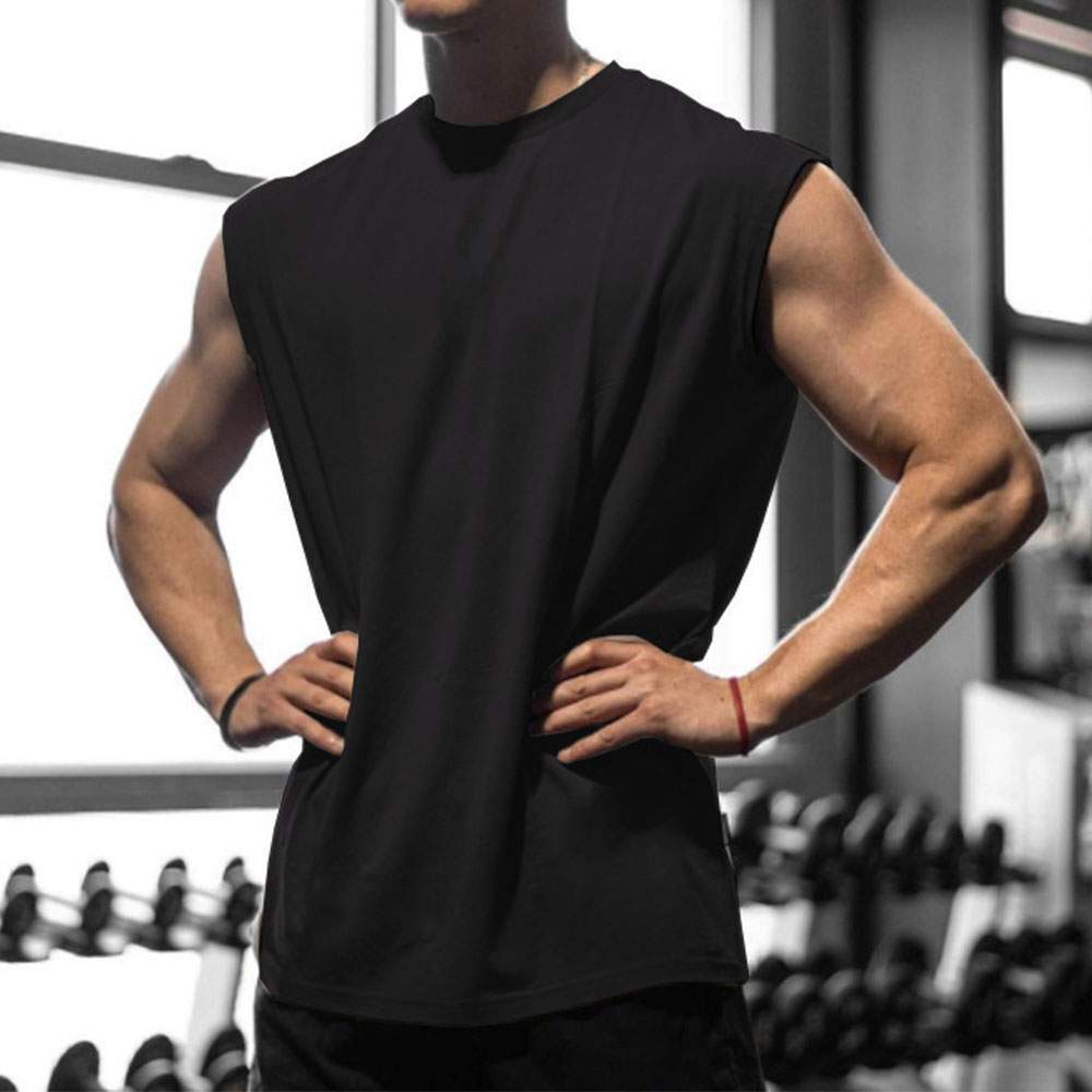 Men Quick-Dry Sports Vest - Birdseye Mesh Basketball & Workout Sleeveless Top