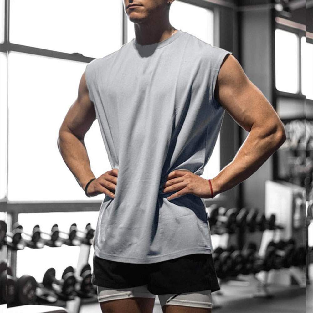 Men Quick-Dry Sports Vest - Birdseye Mesh Basketball & Workout Sleeveless Top