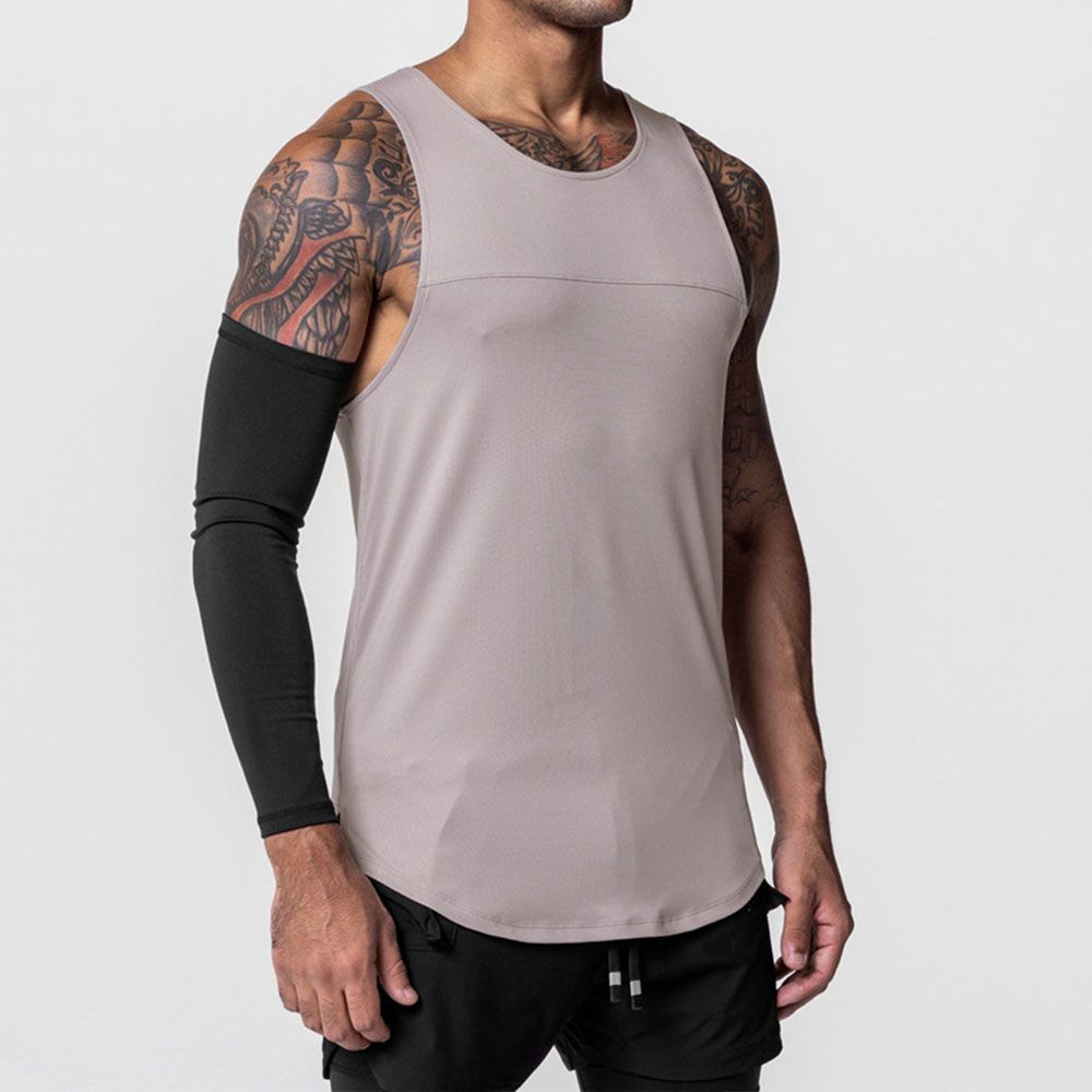 Men Quick-Dry Sports Vest - Breathable Panel Design Loose Fit Basketball Sleeveless Tee