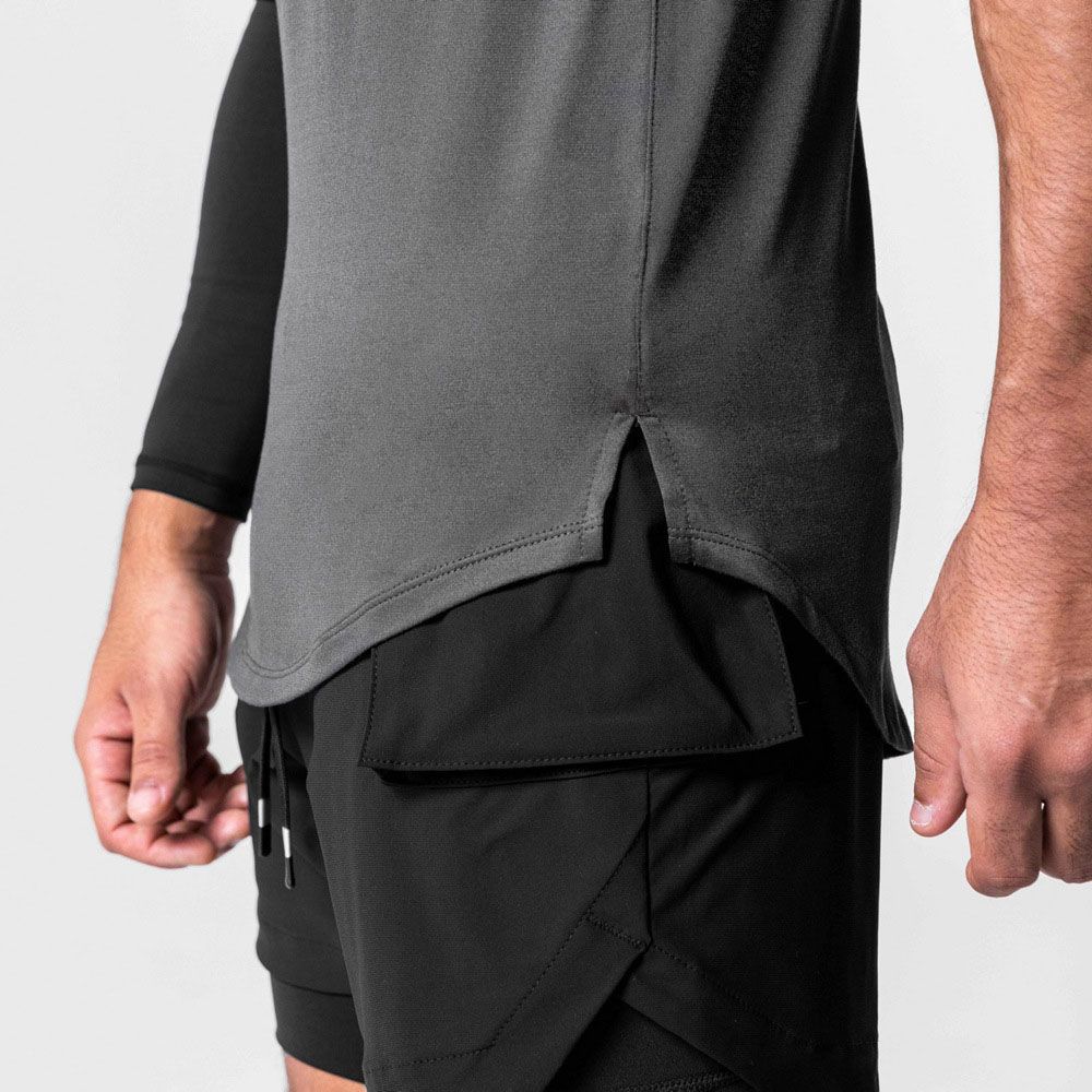 Men Quick-Dry Sports Vest - Breathable Panel Design Loose Fit Basketball Sleeveless Tee