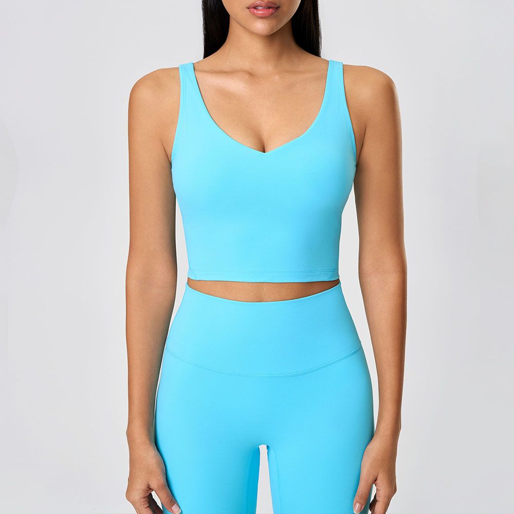Women Sports Bra - Breathable Yoga Running Top with Back Support Fitness Tank