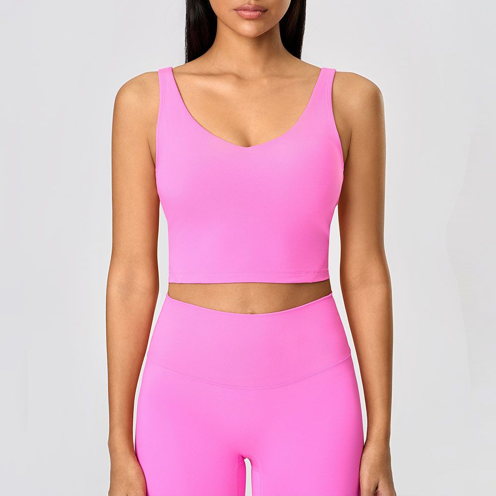 Women Sports Bra - Breathable Yoga Running Top with Back Support Fitness Tank