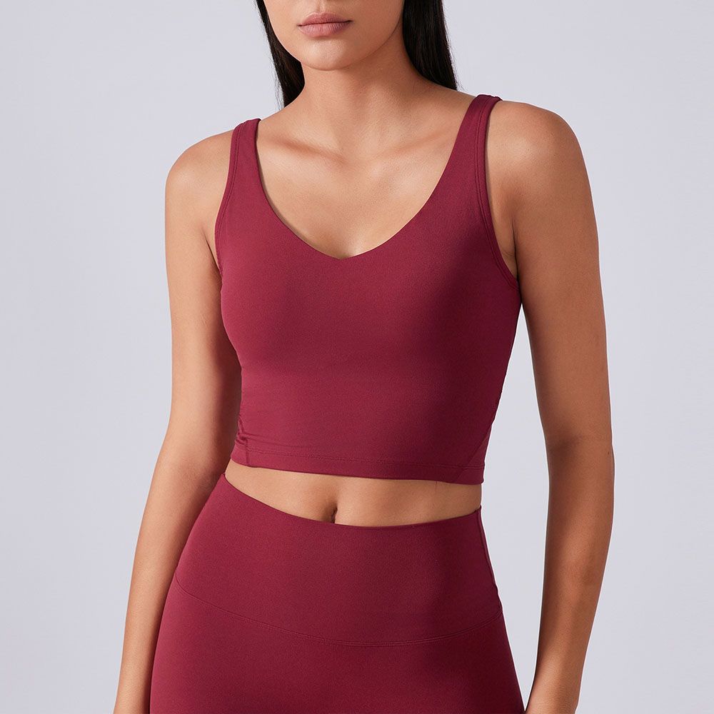 Women Sports Bra - Breathable Yoga Running Top with Back Support Fitness Tank