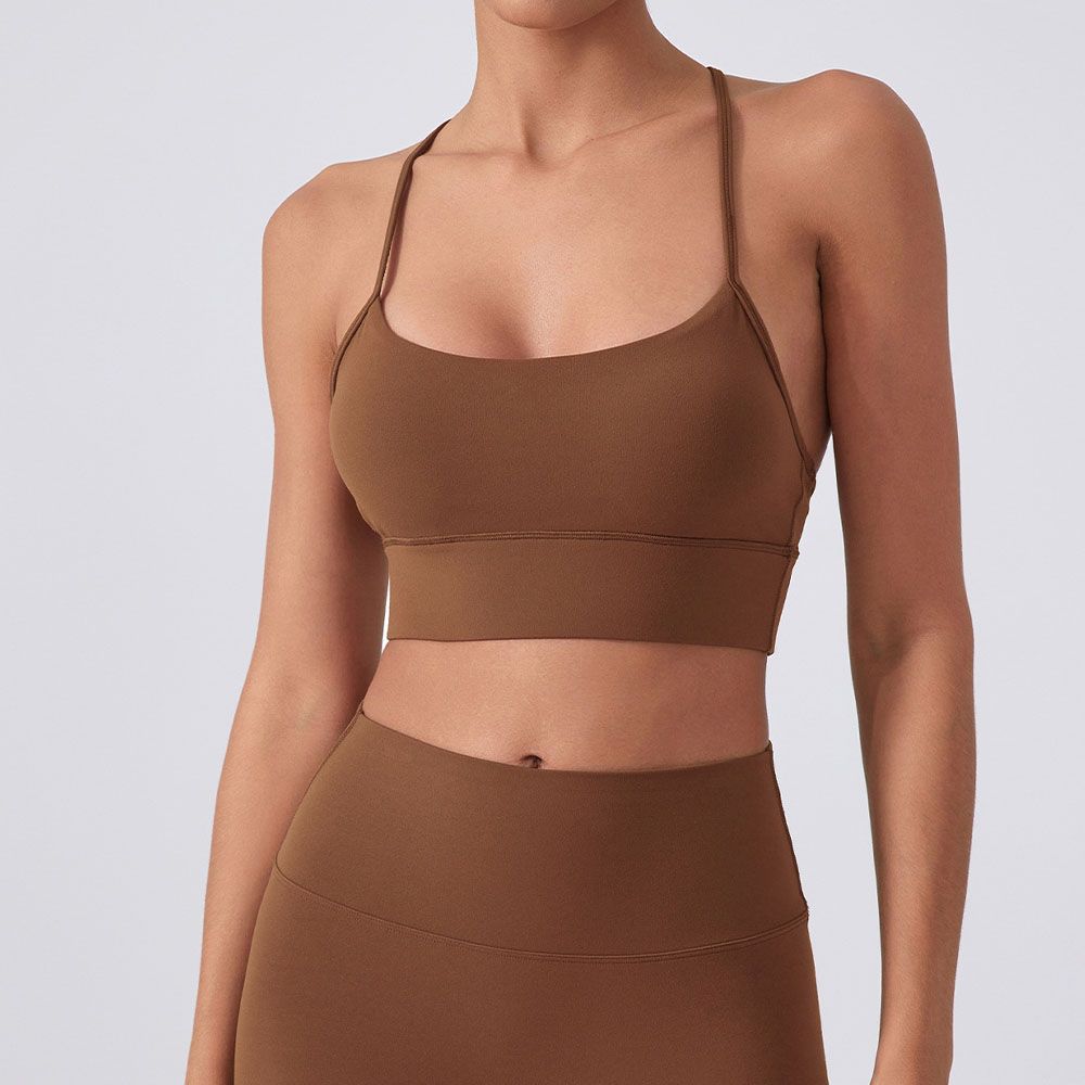 Y-Back Sports Bra - Shockproof Yoga Running Bra with Lift Support