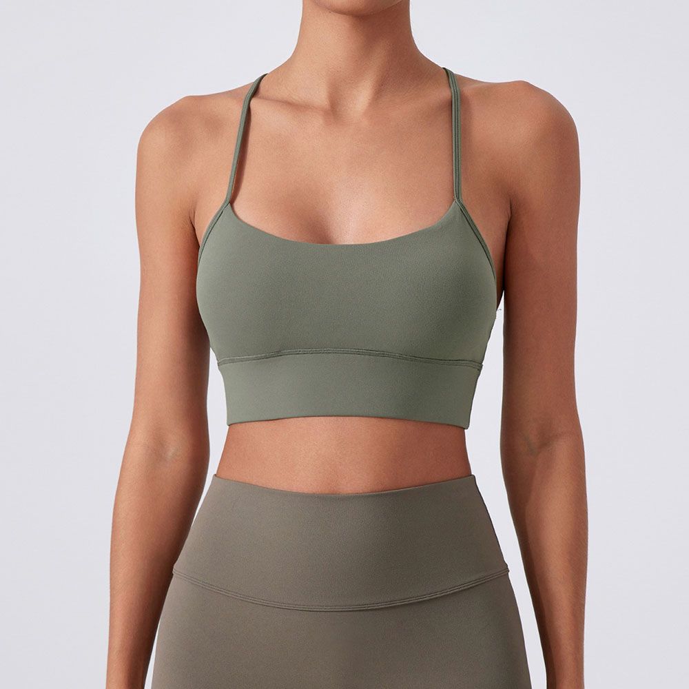 Y-Back Sports Bra - Shockproof Yoga Running Bra with Lift Support