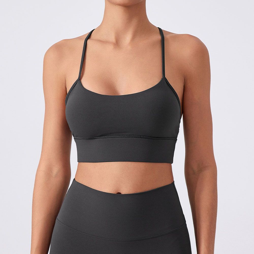 Y-Back Sports Bra - Shockproof Yoga Running Bra with Lift Support