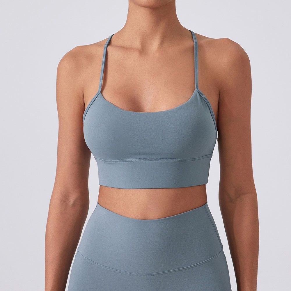 Y-Back Sports Bra - Shockproof Yoga Running Bra with Lift Support