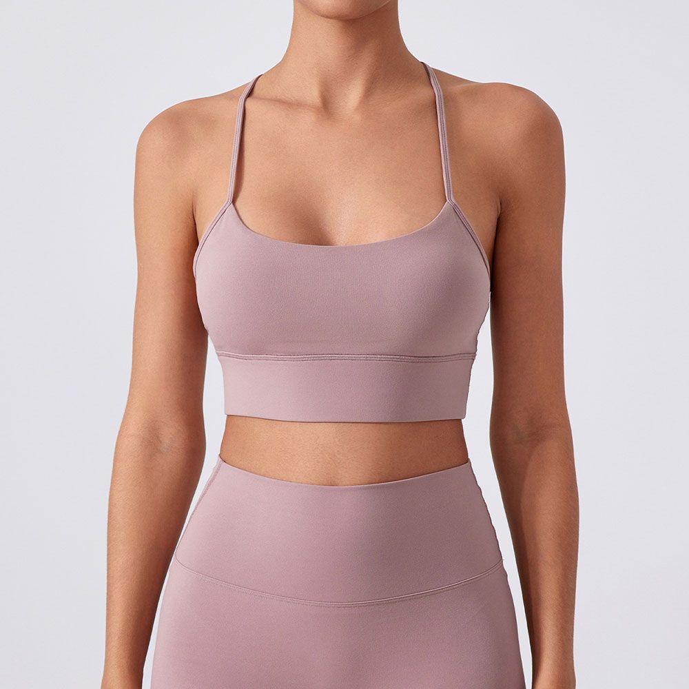 Y-Back Sports Bra - Shockproof Yoga Running Bra with Lift Support